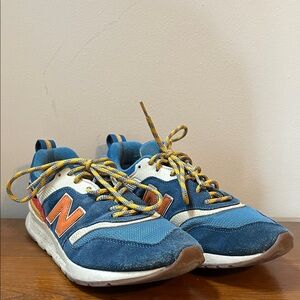 New Balance Blue, Orange and Yellow Men’s Sneakers
